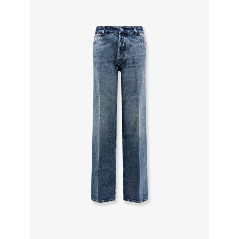 Blue denim jeans