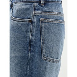 Blue denim jeans