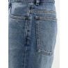 Blue denim jeans