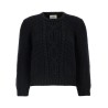 Wool sweater with processing