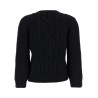 Wool sweater with processing