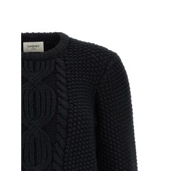 Wool sweater with processing