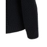 Wool sweater with processing