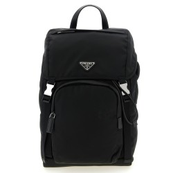 Re-nylon logo backpack