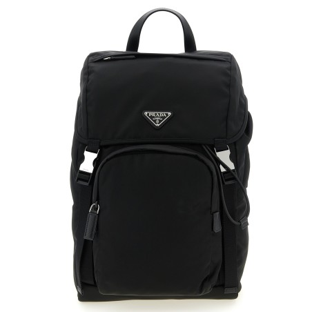 Re-nylon logo backpack