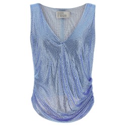 Mesh and feather top