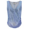 Mesh and feather top