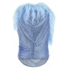 Mesh and feather top