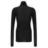 Semi-transparent turtleneck sweater