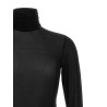 Semi-transparent turtleneck sweater