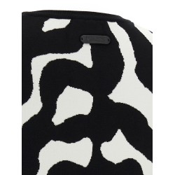 Zebra intarsia sweater