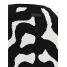 Zebra intarsia sweater