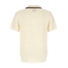 'Waffle stitch' knit polo shirt