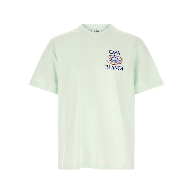 Flocked 'Celestial Pyramid' print T-shirt