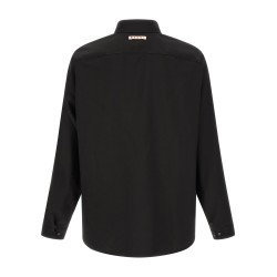 Wool shirt with pocket