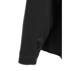 Wool shirt with pocket