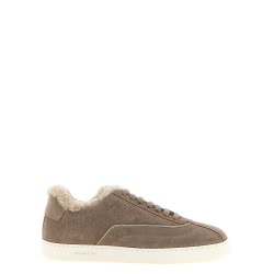 Diamond detail suede sneakers