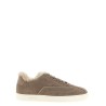 Diamond detail suede sneakers