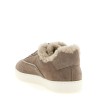 Diamond detail suede sneakers