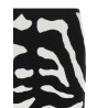 Zebra intarsia skirt