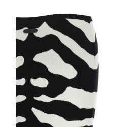 Zebra intarsia skirt