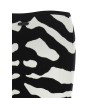 Zebra intarsia skirt