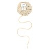Knitted pin with drawstring