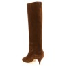 High suede boots