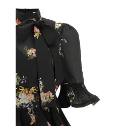 Pleated Sleeved dress