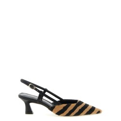 Vinnie pony hair slingbacks