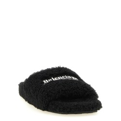 'Furry' open sandals