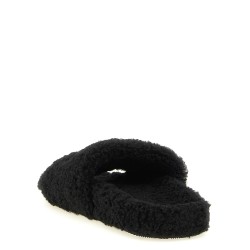 'Furry' open sandals