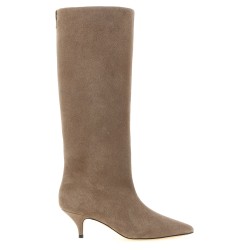 High suede boots