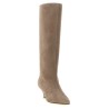 High suede boots