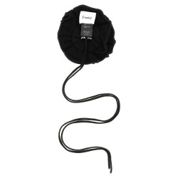 Knitted brooch with lace