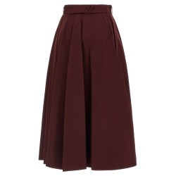 Gabardine trench coat skirt