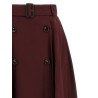 Gabardine trench coat skirt