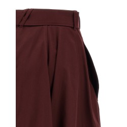 Gabardine trench coat skirt