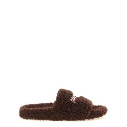 'Furry' open sandals