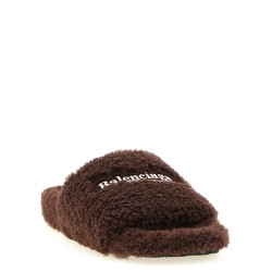 'Furry' open sandals