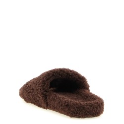 'Furry' open sandals
