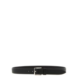Smooth leather belt