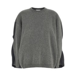 Two-tone sleeve sweater