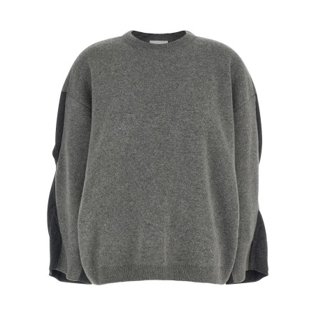 Two-tone sleeve sweater