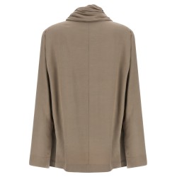 Draped panel blouse