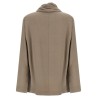 Draped panel blouse