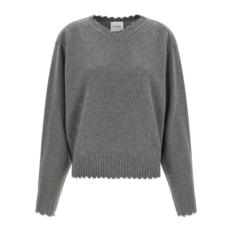 Fringed hem sweater