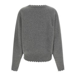 Fringed hem sweater