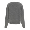 Fringed hem sweater