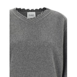 Fringed hem sweater